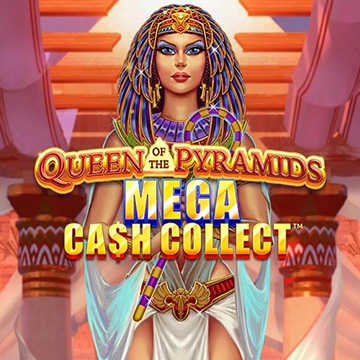 Portada de la slot Queen of the Pyramids Mega Cash Collect