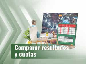 Apostador mirando una pantalla enorme y comparando cuotas para apostar a MMA.