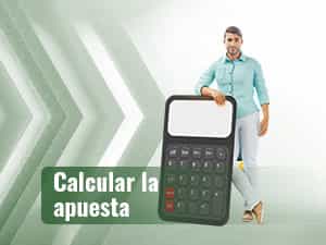 Persona junto a una calculadora estimando cifras para apostar en UFC.