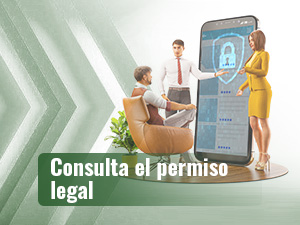 Dos personas realizan una presentación a una tercera en una pantalla gigante que muestra la página de un operador de apuestas.