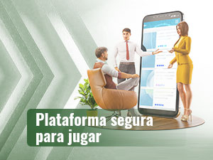 Dos personas realizan una presentación a una tercera sobre la seguridad de los datos en casinos online.