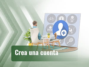 Hombre sentado mirando una pantalla de registro de una casa de apuesta