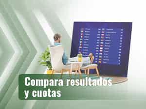 Persona comparando resultados y cuotas para apostar en Eurovisión