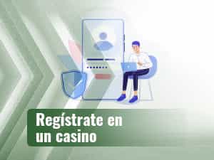 Persona registrándose en un casino seguro con tragaperras Fire Blaze.