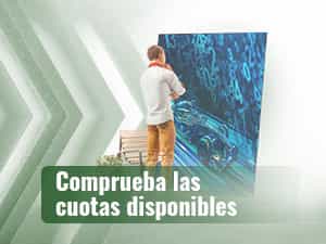 Un hombre de pie observando la Fórmula 1 ante una pantalla plana.