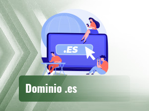 Un ordenador con el dominio .es resaltado y tres personas leyendo consejos de apuestas deportivas.
