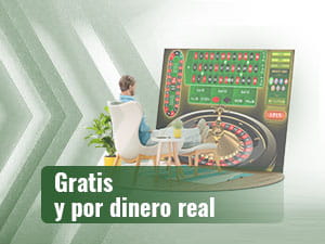Hombre disfrutando de un juego de casino online