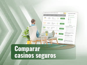 Hombre comparando casinos online con bono desde México