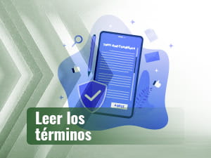Casino online móvil mostrando los requisitos del bono