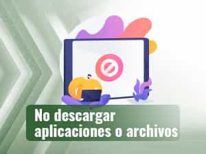 Una tablet con la señal de prohibido en la pantalla que indica el bloqueo de llamadas sospechosas.