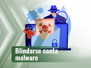 Una persona delante de una pantalla de portátil gigante que instala un antivirus para protegerse contra malware y robo de identidad en internet.