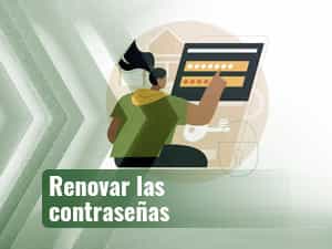 Una persona que introduce una contraseña en la pantalla de un tablet contra el robo de identidad.