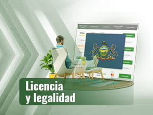 Hombre comparando páginas de juegos de azar legales en Pensilvania