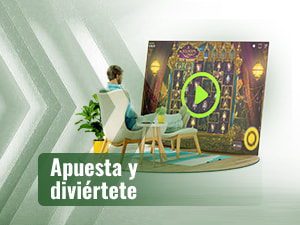 Una persona sentada en una silla jugando a 10,001 Nights Megaways en una gran pantalla.