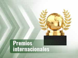 Imagen de un trofeo en representación de los premios internacionales para casinos online en Colombia.