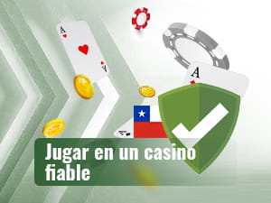 Fichas, dados y la bandera de Chile