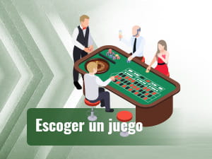 Personas jugando a la ruleta en un casino físico.