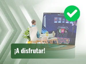 Persona disfrutando de casinos con blackjack online