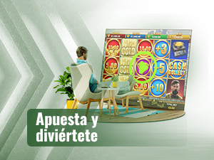 Una persona sentanda frente a una pantalla disfrutando de Gold Rush Cash Collect.