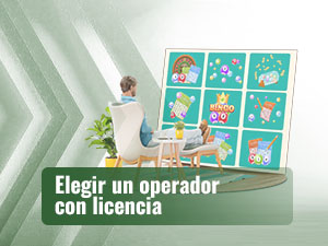 Hombre comparando páginas de lotería online desde Perú.