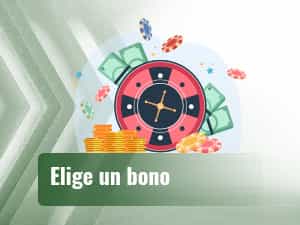 Ruleta rodeada con fichas de casino y dinero