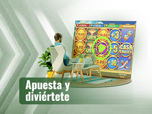 Una persona sentada jugando a Sahara Riches Cash Collect.