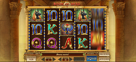 El popular juego de tragamonedas online Book of Dead.