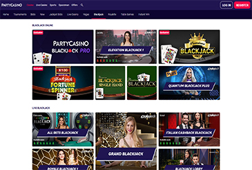 Oferta de juego en PartyCasino.