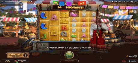 Mesa en vivo de Extra Chilli Epic Spins con giros gratis.
