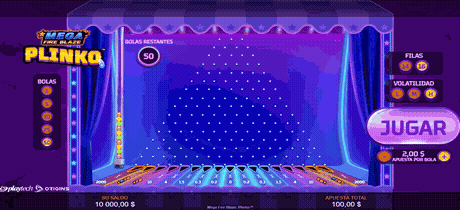 Tablero del juego Mega Fire Blaze Plinko