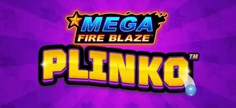 Portada del juego Mega Fire Blaze Plinko disponible en casinos online de Chile.