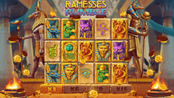Tragamonedas Ramesses Rumble con pozo en 888casino Chile.