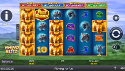 Rhino Blitz en Wazamba