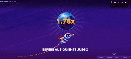 Partida real de Spaceman de Pragmatic Play en casino online.