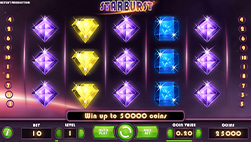 Tragaomonedas Starburst en Novibet