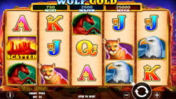 Tragamonedas Wolf Gold en el casino Betsson Chile.