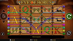 Tragaperras Eye of Horus en el casino Luckia.