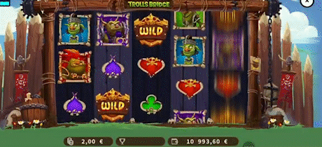 Trolls Bridge tragaperras de Yggdrasil
