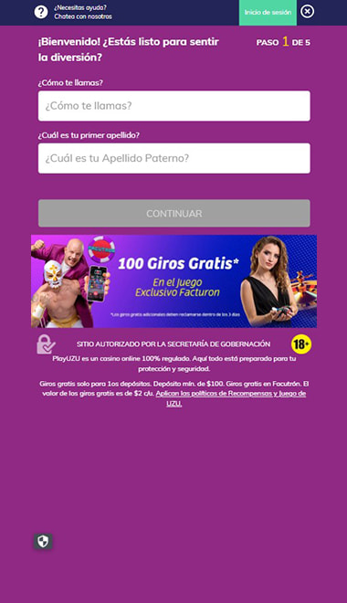 Selección de SPEI en el cajero de un casino online en México.