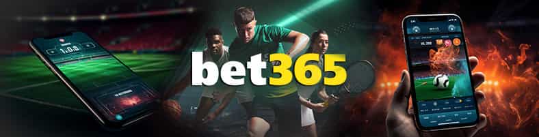 App de apuestas deportivas bet365 con dos futbolistas argentinos.