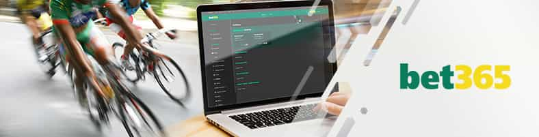 Apuestas a ciclismo en bet365 desde una computadora.
