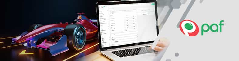 Apuestas a fórmula 1 en la casa de apuestas Paf.