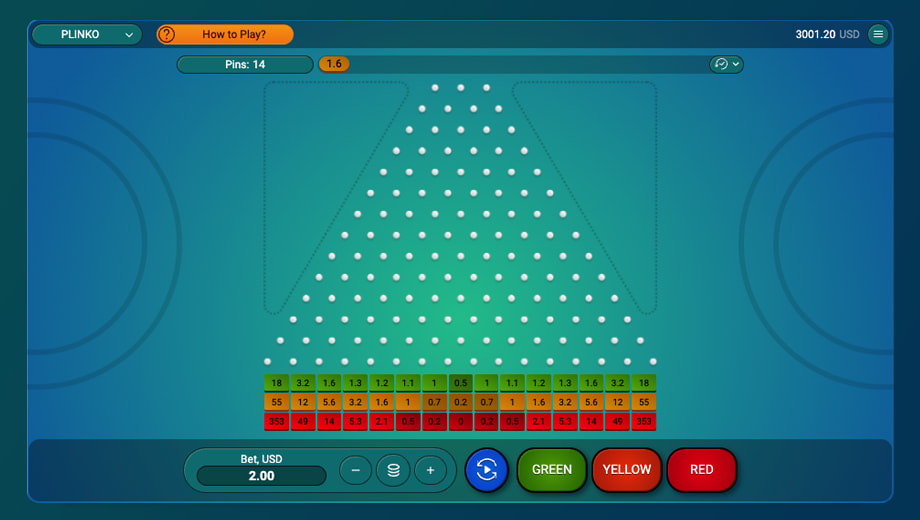 Plinko demo.