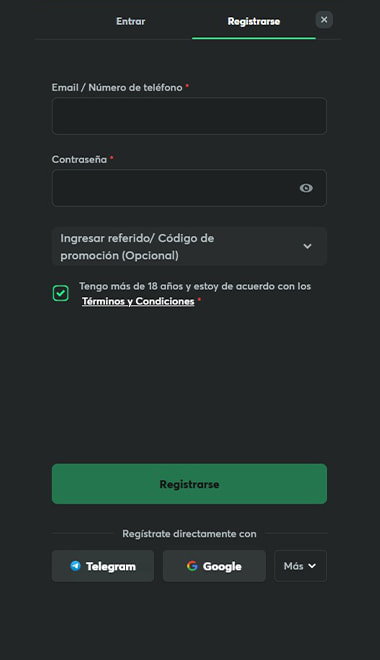 Inicia sesión y dirígete al perfil donde se ven las transacciones de tu cuenta.