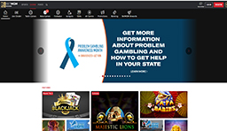 Página de inicio del casino online BetMGM.