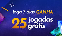 Banner publicitario de un bono con giros gratis en portugués para casinos online de Portugal.