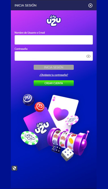Registro de una cuenta nueva en el casino online.