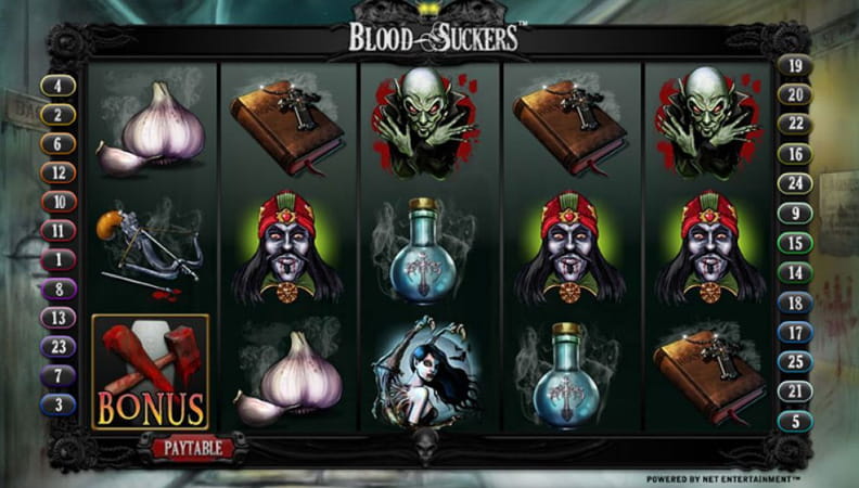 Juego demo de la slot Blood Suckers.