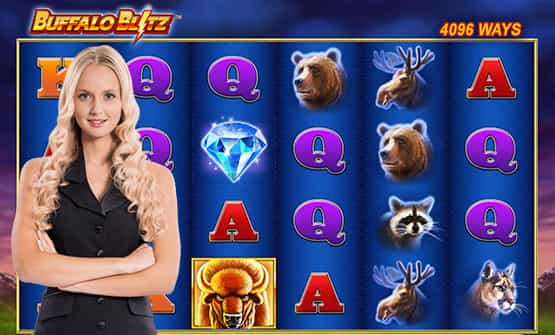 Partida a Buffalo Blitz Show en un casino online de España.
