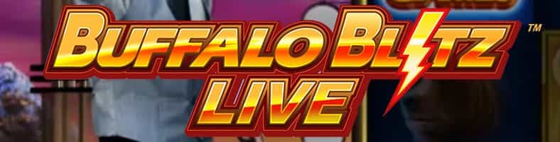 Portada de la slot online Buffalo Blitz Live de Playtech para casinos en línea.